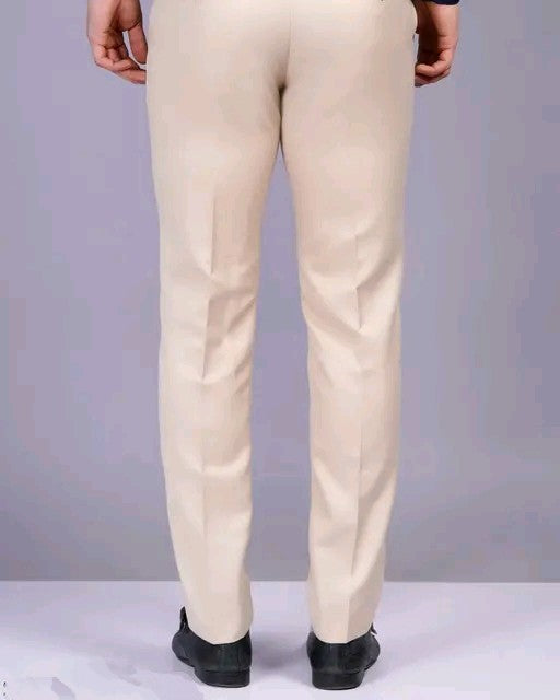 Mens Formal Trousers (Beige)