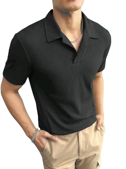 Mens Polo T-shirt (Black)