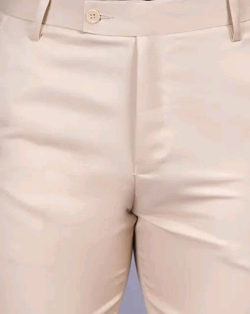 Mens Formal Trousers (Beige)