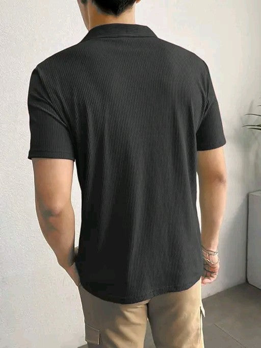 Mens Polo T-shirt (Black)